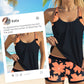 👙Damski dwuczęściowy zestaw kąpielowy z nadrukiem Tankini i szortami
