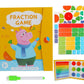 🏅Magnetyczna książka Montessori z puzzlami ułamkowymi