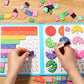 🏅Magnetyczna książka Montessori z puzzlami ułamkowymi