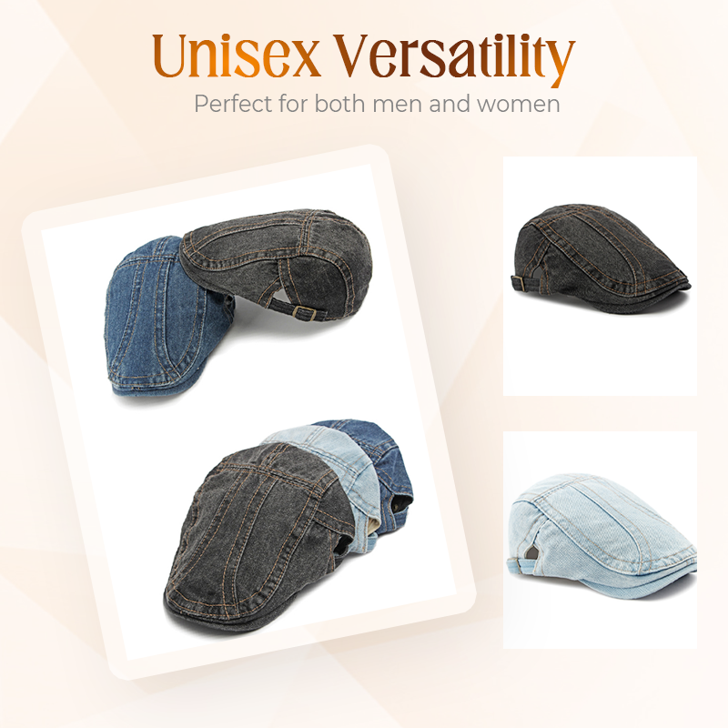 🍃Unisex jeans-nyhetsgubbehatt-4