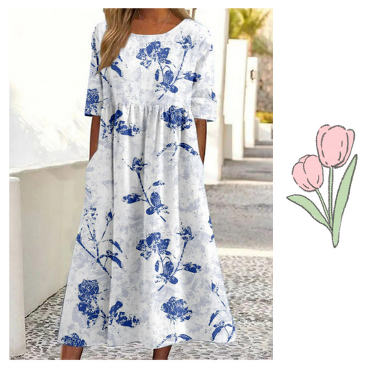 🌷Letnia sukienka w kwiatowy wzór