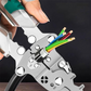 🎁 Prezent: Złącza zatrzaskowe*10🔧Wielofunkcyjne składane szczypce elektryczne