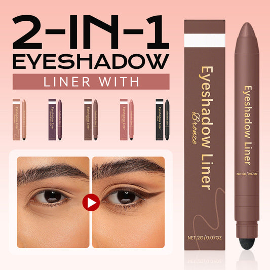 🎁 Ajándék: zestaw pędzli do makijażu – KUP 1, DRUGI DOSTAJESZ GRATIS💜Idealny duet kolorów – eyeliner i cień do powiek 2 w 1