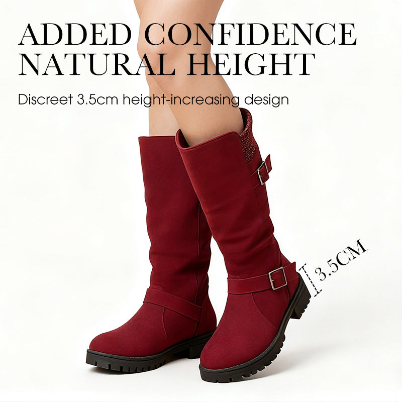 👢 50 % RABATT NU! 🔥 Chica-stövlar i mocka för damer – europeisk stil & halkfri sula, komfort hela dagen 🍂✨-5