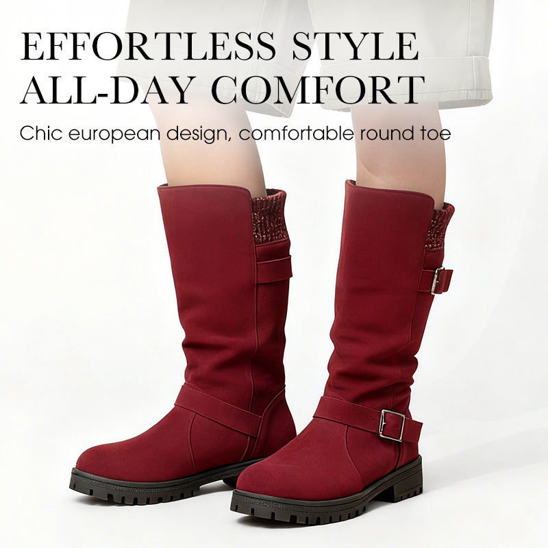 👢 50 % RABATT NU! 🔥 Chica-stövlar i mocka för damer – europeisk stil & halkfri sula, komfort hela dagen 🍂✨-6