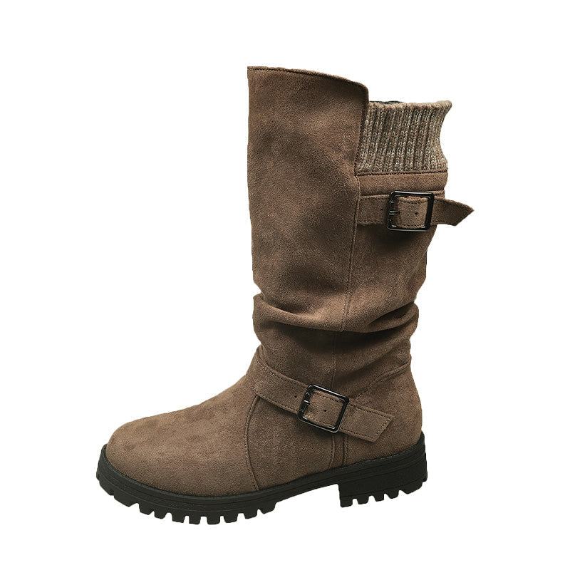 👢 50 % RABATT NU! 🔥 Chica-stövlar i mocka för damer – europeisk stil & halkfri sula, komfort hela dagen 🍂✨-12