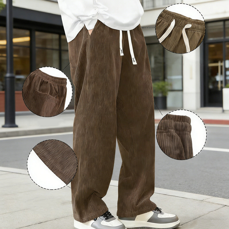 🔥Populär produkt🔥Casual corduroybyxor med vida ben – unisexmodell-3
