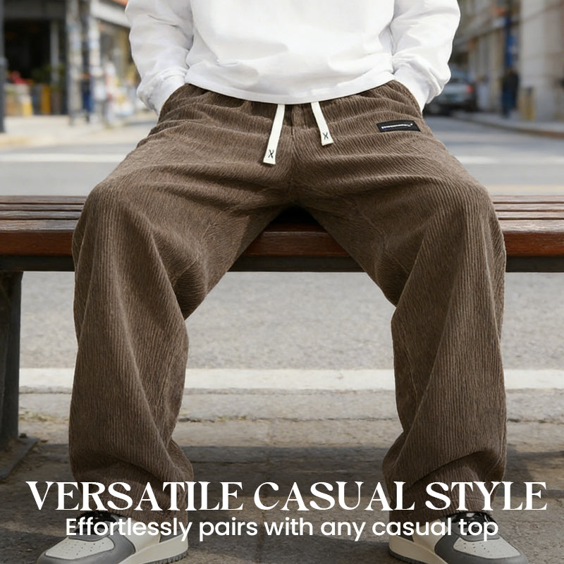 🔥Populär produkt🔥Casual corduroybyxor med vida ben – unisexmodell-7