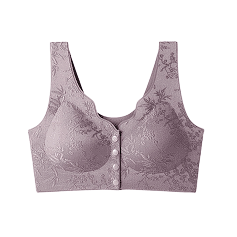 🔥Köp 2 få 1 gratis🔥 Comfort Front-Clasp & Wire-Free Seamless Bra-11