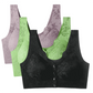 🔥Köp 2 få 1 gratis🔥 Comfort Front-Clasp & Wire-Free Seamless Bra-18