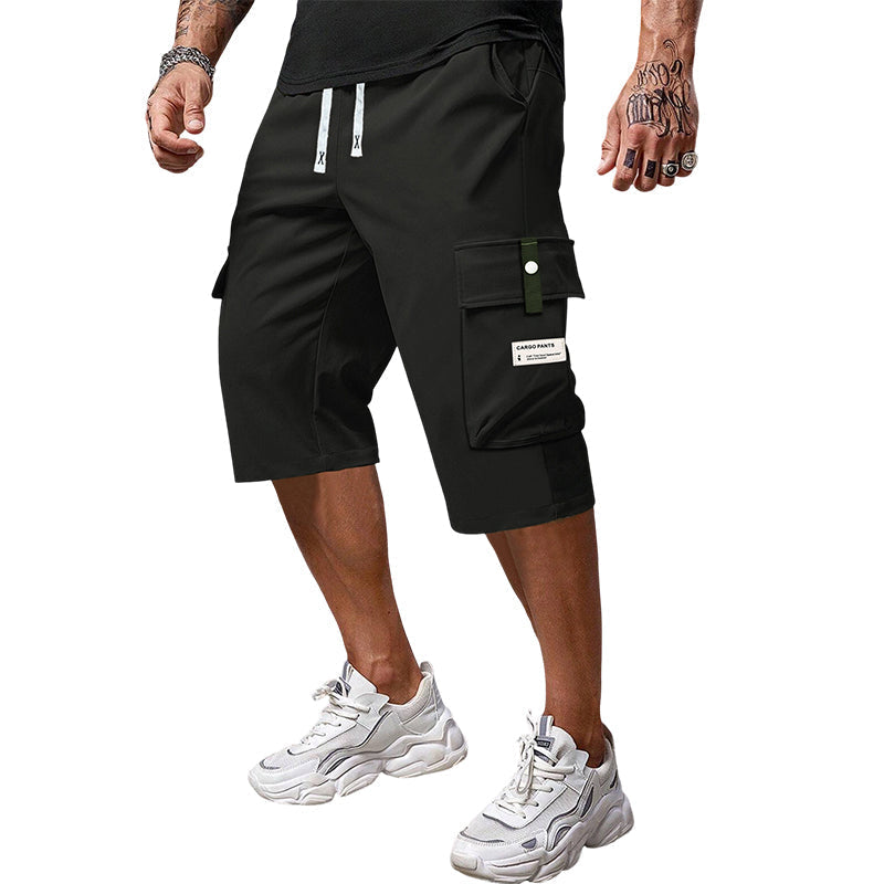 👖 50% RABATT! 🔥 Capri-Cargobyxor med Dragsko för Män – Lätta, Stretchiga & Med Flertalet Fickor, Perfekta För Aktiv Utomhusvistelse Eller Avslappnad Vardag 🏕️-10
