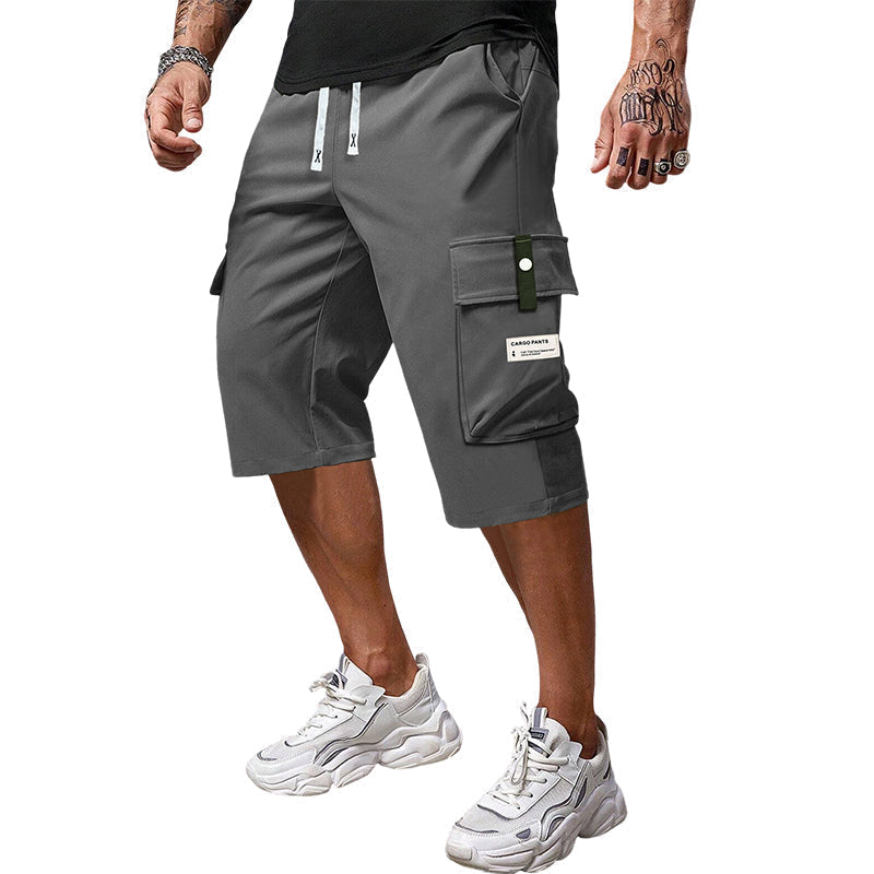 👖 50% RABATT! 🔥 Capri-Cargobyxor med Dragsko för Män – Lätta, Stretchiga & Med Flertalet Fickor, Perfekta För Aktiv Utomhusvistelse Eller Avslappnad Vardag 🏕️-12