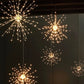 Solární světelné řetězy Solar Fireworks – automatické zapínání/vypínání, vodotěsné LED diody pro zahradu, terasu a večírky