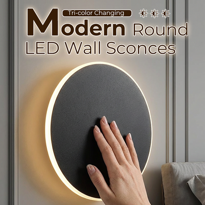 Moderní kulaté LED nástěnné svítidla – stmívatelné, energeticky úsporné a elegantní design pro každou místnost