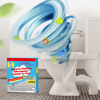 🔥 50% SLEVA ❤️ Šumivé tablety na čištění trubek – rychle rozpouštějí ucpávky z vlasů a tuku, osvěžují a působí antibakteriálně – do dřezu, toalety a podlahových odtoků.