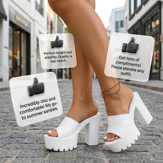 👡  Sandály s otevřenou špičkou a protiskluzovou podrážkou – na platformě, prodyšné a stabilní✨🏖️