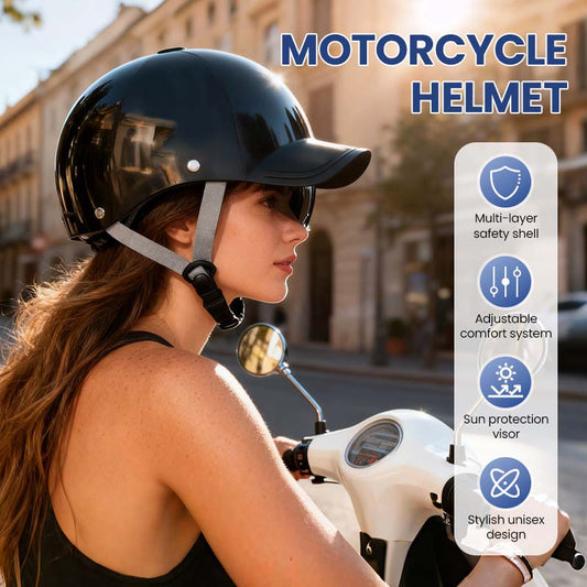 🏍️ Unisexová kšiltovka ve stylu motocyklové helmy – stylová, certifikovaná a prodyšná 🧢✨🛡️
