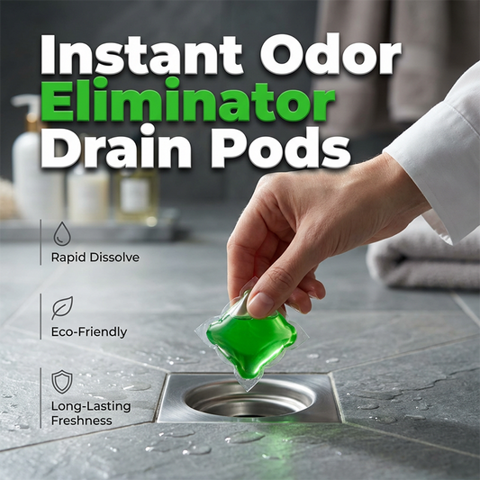Drain Deodorizer Pods – Bio‑enzymový vzorec neutralizuje pachy u zdroje. Okamžitá svěží vůně bez agresivních chemikálií. Rozlučte se s nepříjemnými pachy.