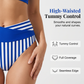 👙 Barevně blokované bikiny S-3XL: Stylové a tvarující dvoudílné plavky 🌊