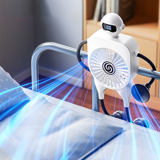 Robotový multifunkční stolní ventilátor – roztomilý, tichý a ideální do domácnosti, kanceláře i dětského pokoje