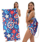 2-in-1 Printed Beach Towel Backpack
