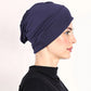 🧕 Indický styl, elastický turban – předplisovaný, jednobarevný | Jóga, cestování, spaní, párty – platba na dobírku 🎁