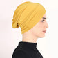 🧕 Indický styl, elastický turban – předplisovaný, jednobarevný | Jóga, cestování, spaní, párty – platba na dobírku 🎁