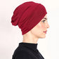 🧕 Indický styl, elastický turban – předplisovaný, jednobarevný | Jóga, cestování, spaní, párty – platba na dobírku 🎁