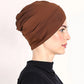 🧕 Indický styl, elastický turban – předplisovaný, jednobarevný | Jóga, cestování, spaní, párty – platba na dobírku 🎁