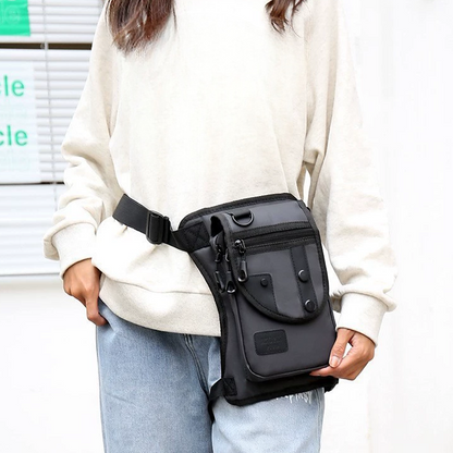 Oxford Fabric Utility Bag – 3-v-1, voděodolná a s více kapsami – odolná taška na nohu a crossbody