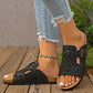 Leopard Print Platform Slippers – Přezka, 3cm podpatek, protiskluzová