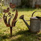Rustic Bird & Flower Kovová Zahradní Tyč