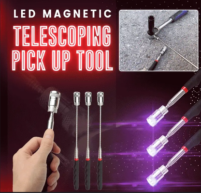 🧲 Akce čím víc koupíš, tím víc ušetříš | Magnetický výsuvný držák s LED 360°