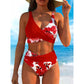 👙 NYNÍ SLEVA 49 %💐 Dámský květinový bikini set s vysokým pasem – Elegantní květinový vzor, lichotivý střih s vysokým pasem, měkká látka, ideální na pláž i k bazénu ☀️