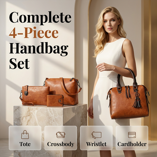 👜Dámská 4dílná sada kabelek z PU kůže – elegantní, všestranná a nadčasová ✨