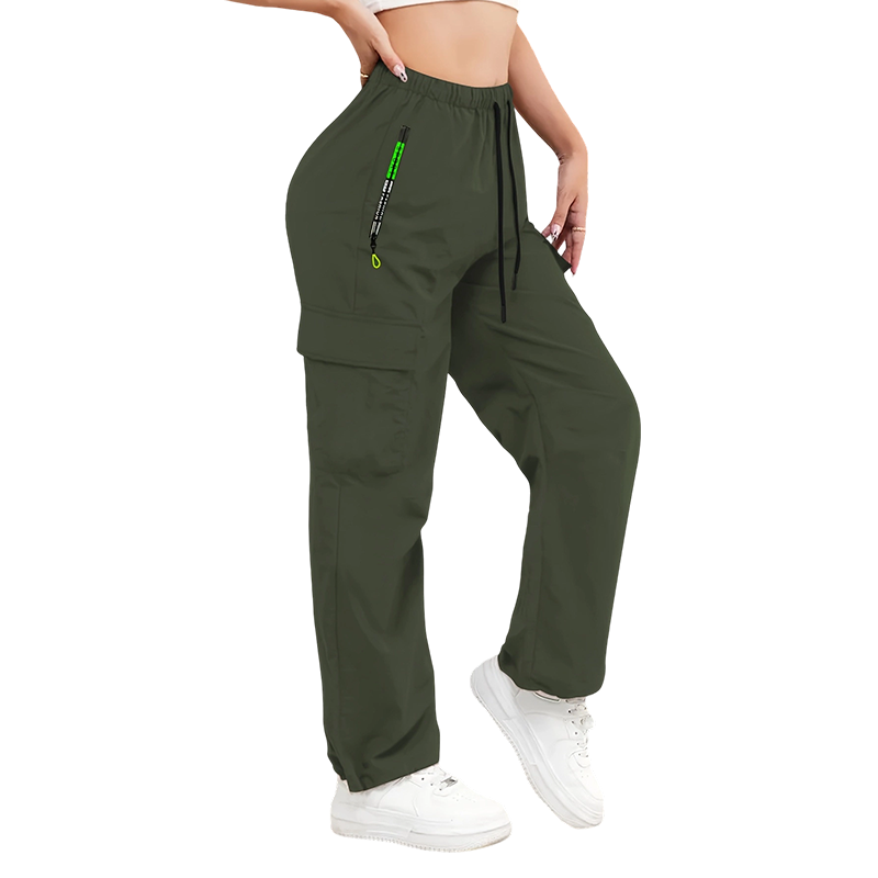 🔥50% 💥 Vintage-cargobyxor för dam med fickor – lös passform, andningsbara, justerbar midja ✨-19