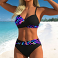 🌺👙 Dvoudílné bikiny s potiskem a zpevňujícím efektem