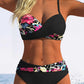 🌺👙 Dvoudílné bikiny s potiskem a zpevňujícím efektem