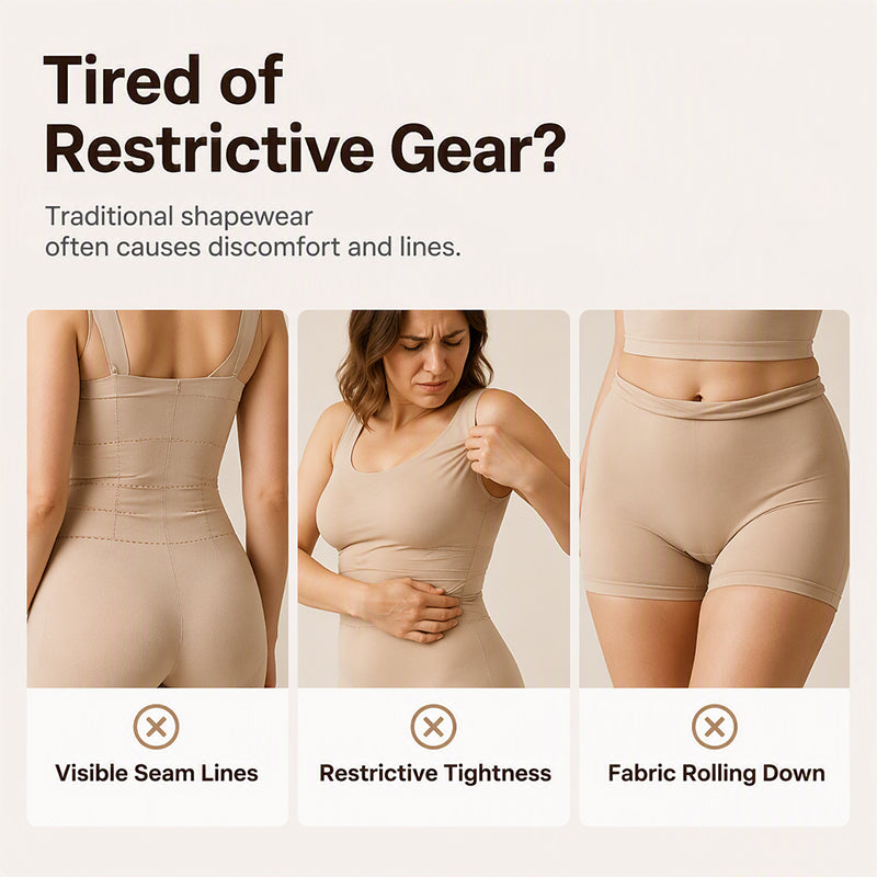 ✨【Begränsat erbjudande – 50% rabatt】Dam Sömlös Shapewear Body – 💕Magkontroll & Midjeformare & Enkel av- och påklädning vid toalettbesök-4