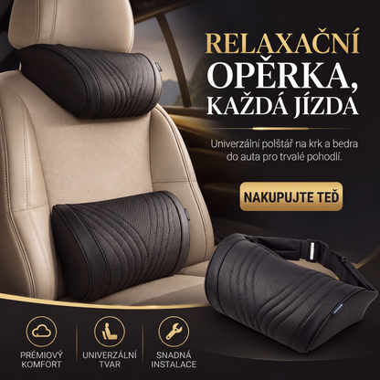 🚘 🚘 Luxusní opěrky hlavy a bederní opěrky, speciálně navržené pro autosedačky