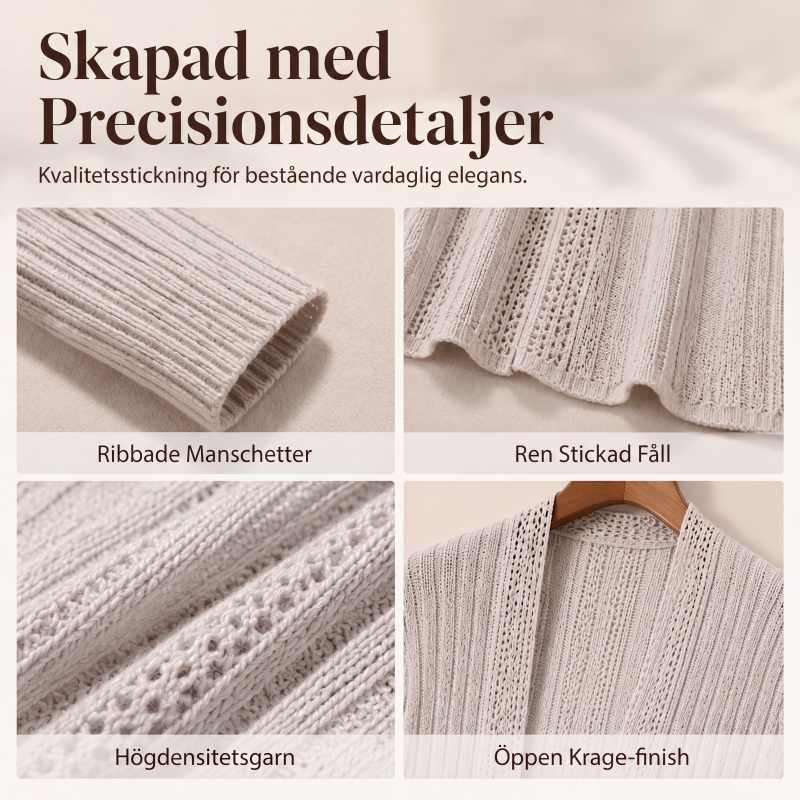 ✨Elegant kofta med öppen framsida för kvinnor-3
