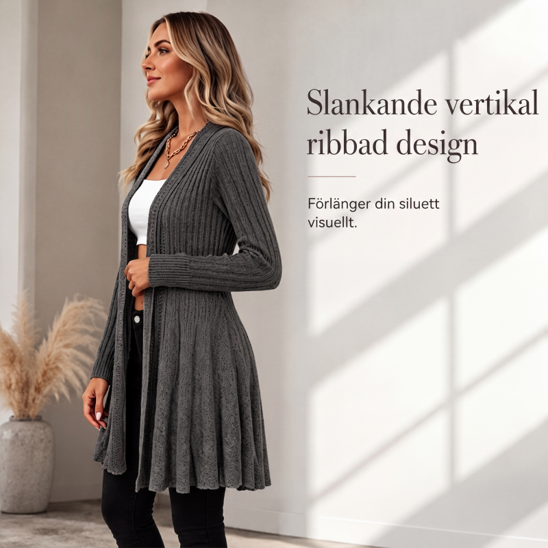 ✨Elegant kofta med öppen framsida för kvinnor-4