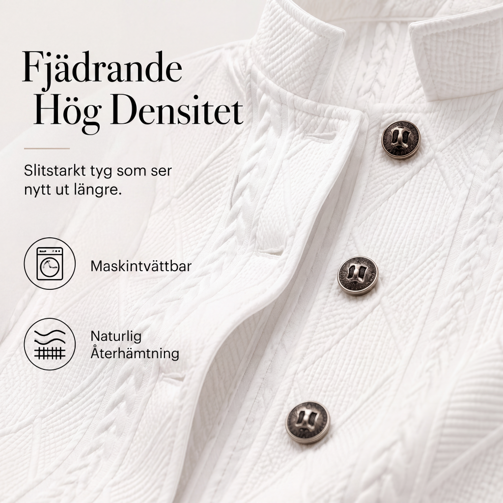 Bästsäljare🔥 🧥 Texturerad kavaj med stående krage – smal passform för en modern silhuett-5