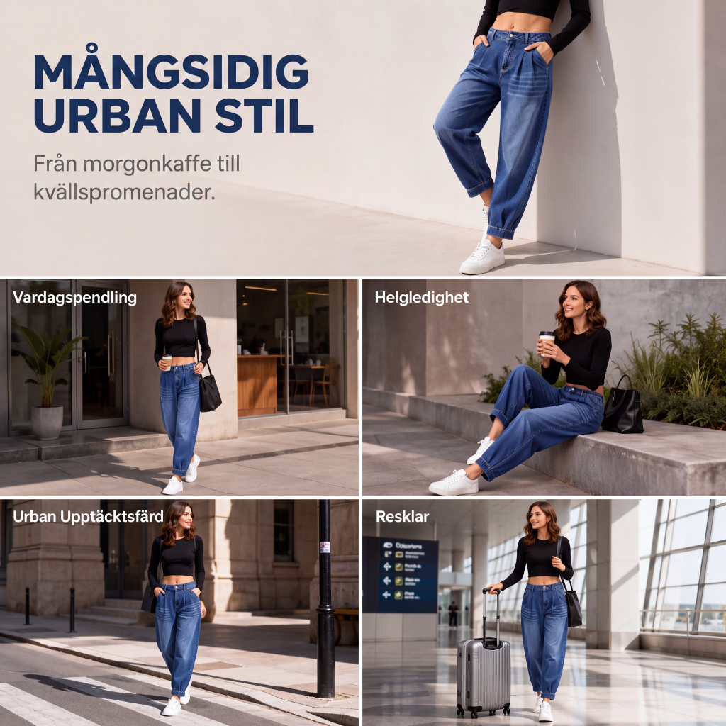 ✨Ny lansering👖Damjeans med hög midja och haremmodell-6