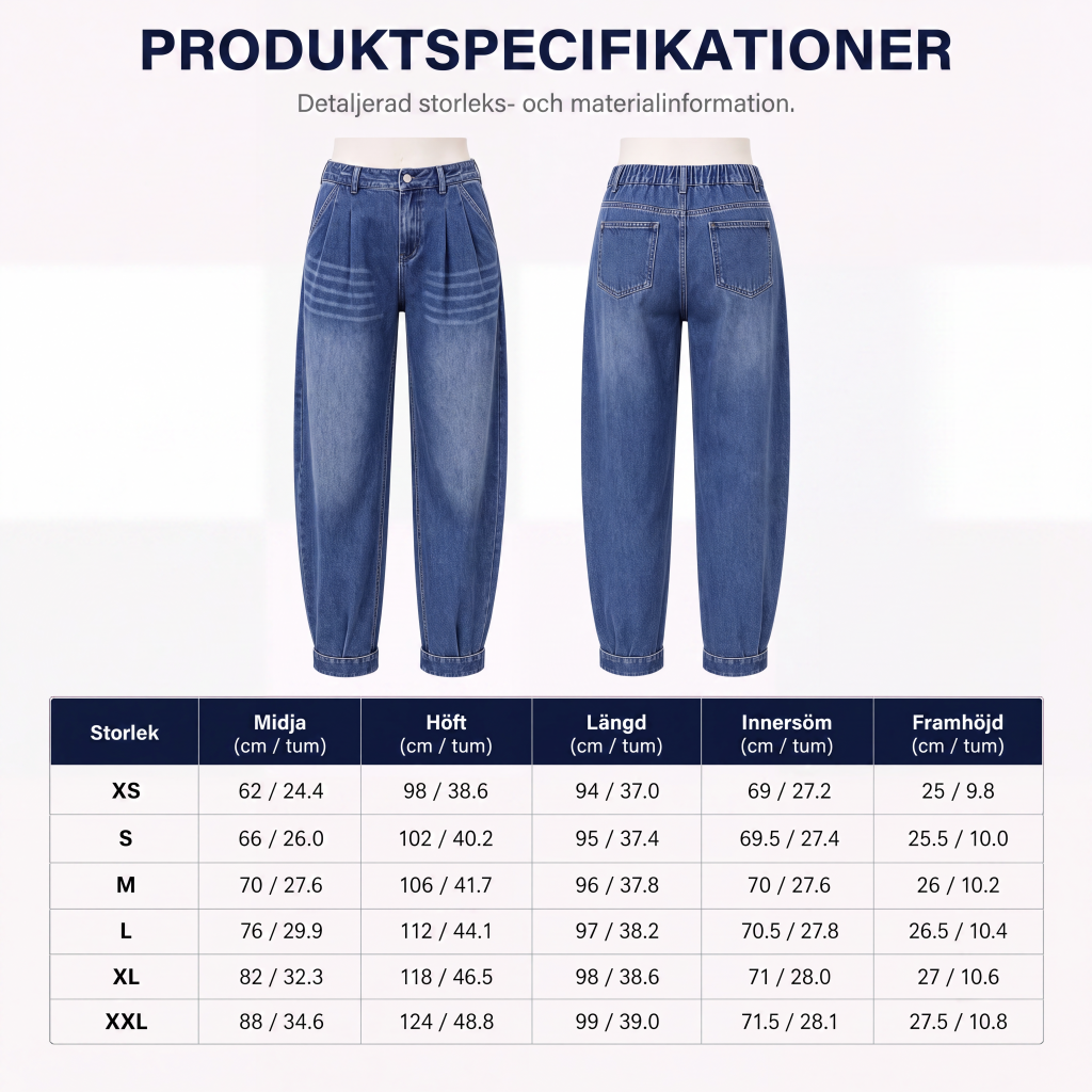✨Ny lansering👖Damjeans med hög midja och haremmodell-7