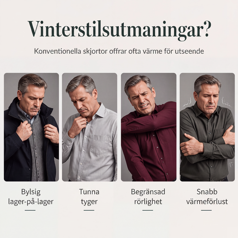 Nya ankomster📦|Herrtopp i falsk tvådelad design med långa ärmar-1