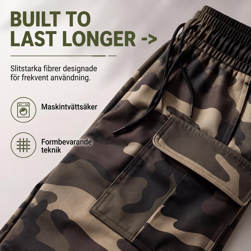 Bästsäljare🔥 👖 Cargo joggers med multifickor – stretchig komfort för urban livsstil-5
