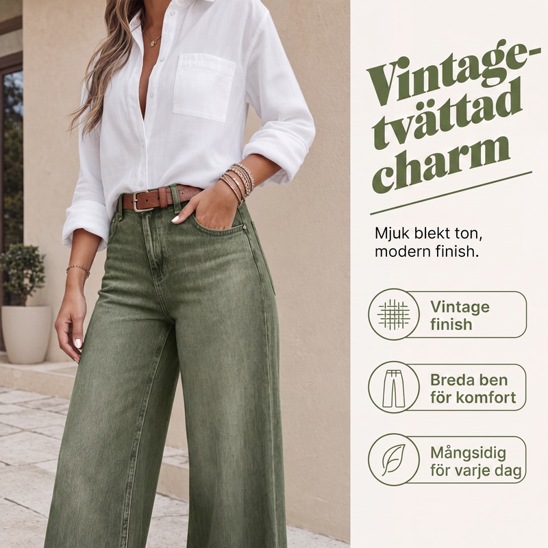🔥50% rabatt! 👖 Vintage högmidjade bredbenta jeans – benförlängande, bekväm passform, enkel att styla dag som kväll. ✨-5