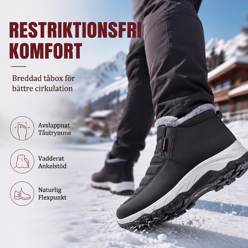 Nya ankomster❄️ Isolerade stövlar med bred tå – perfekta för äldre och aktiva-3