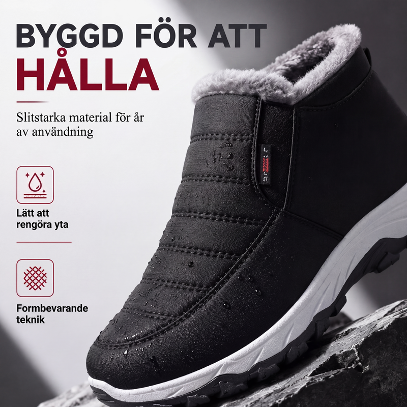 Nya ankomster❄️ Isolerade stövlar med bred tå – perfekta för äldre och aktiva-6
